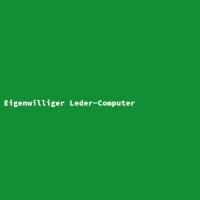 Eigenwilliger Leder-Computer