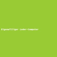 Eigenwilliger Leder-Computer