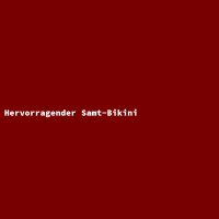 Hervorragender Samt-Bikini