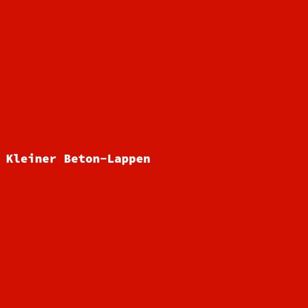 Kleiner Beton-Lappen
