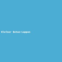 Kleiner Beton-Lappen