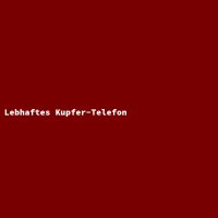 Lebhaftes Kupfer-Telefon