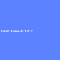 Kühner Baumwolle-Bikini