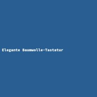Elegante Baumwolle-Tastatur