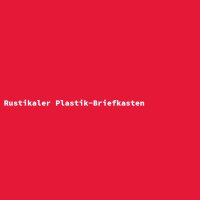 Rustikaler Plastik-Briefkasten