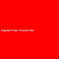 Eigenwillige Viscose-Uhr