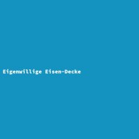 Eigenwillige Eisen-Decke