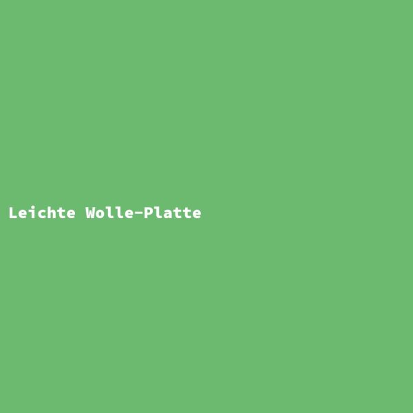 Leichte Wolle-Platte