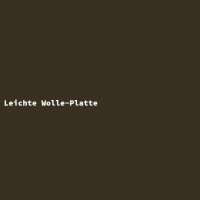 Leichte Wolle-Platte
