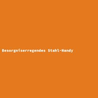 Besorgniserregendes Stahl-Handy
