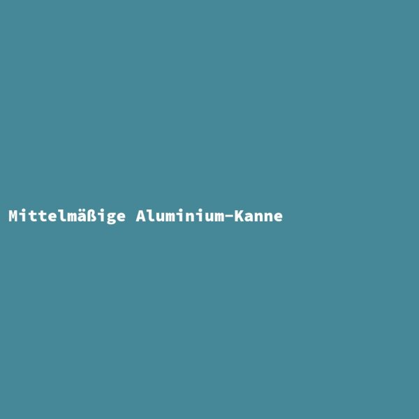 Mittelmäßige Aluminium-Kanne