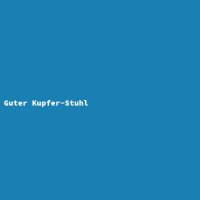 Guter Kupfer-Stuhl