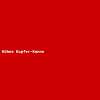 Kühne Kupfer-Kanne