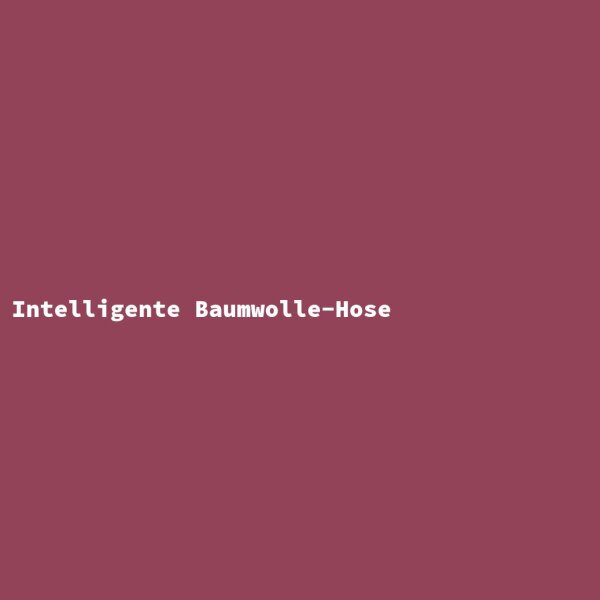 Intelligente Baumwolle-Hose