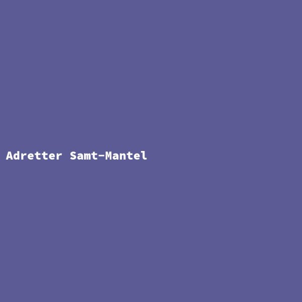 Adretter Samt-Mantel