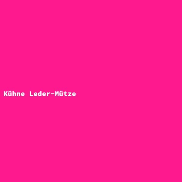 Kühne Leder-Mütze