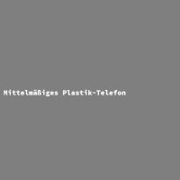 Mittelmäßiges Plastik-Telefon