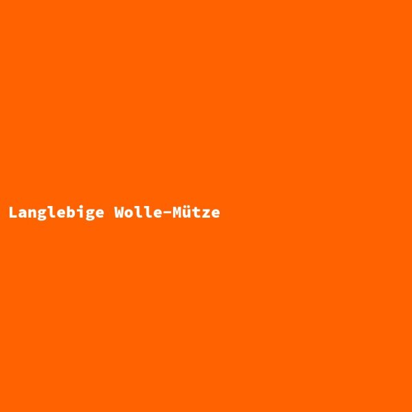 Langlebige Wolle-Mütze