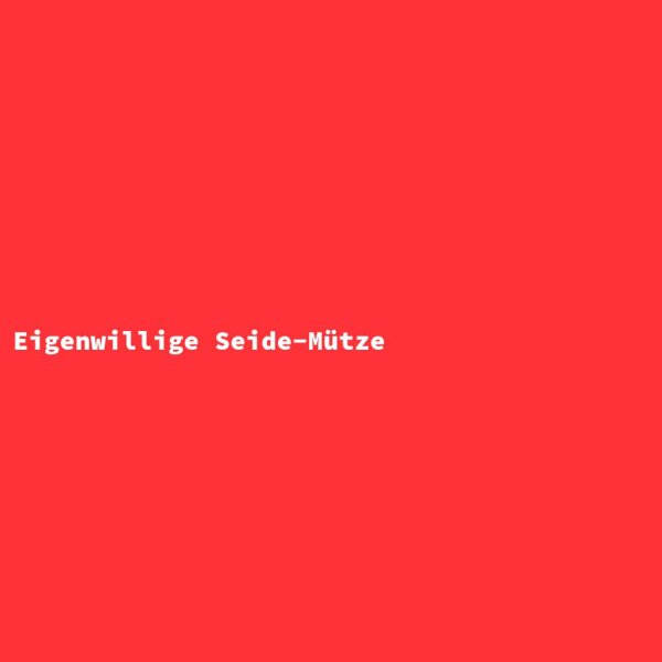 Eigenwillige Seide-Mütze