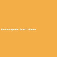 Hervorragende Granit-Kanne