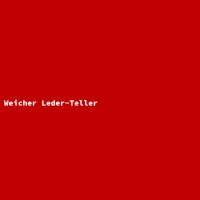 Weicher Leder-Teller