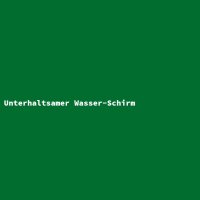 Unterhaltsamer Wasser-Schirm