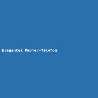 Elegantes Papier-Telefon