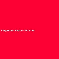 Elegantes Papier-Telefon