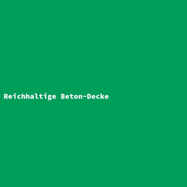 Reichhaltige Beton-Decke