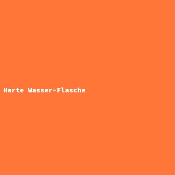 Harte Wasser-Flasche