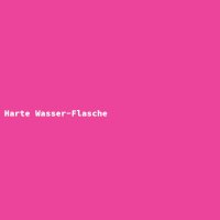 Harte Wasser-Flasche