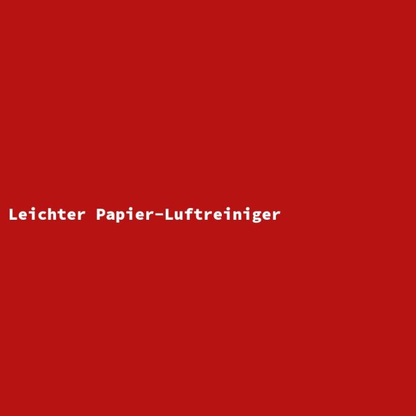 Leichter Papier-Luftreiniger