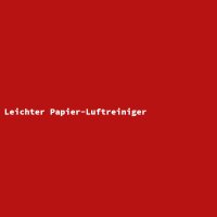 Leichter Papier-Luftreiniger