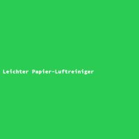 Leichter Papier-Luftreiniger