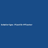 Schmieriges Plastik-Pflaster