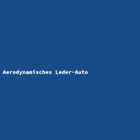 Aerodynamisches Leder-Auto