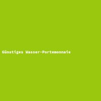 Günstiges Wasser-Portemonnaie