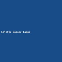 Leichte Wasser-Lampe