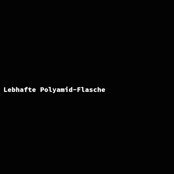 Lebhafte Polyamid-Flasche