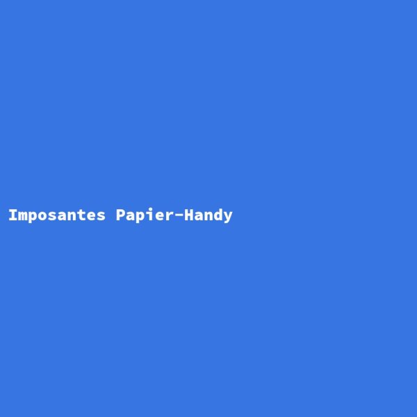Imposantes Papier-Handy