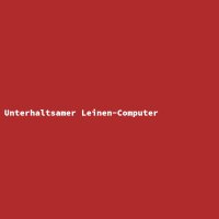 Unterhaltsamer Leinen-Computer