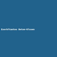 Exorbitantes Beton-Kissen