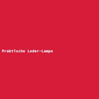Praktische Leder-Lampe
