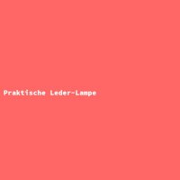 Praktische Leder-Lampe