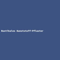 Rustikales Kunststoff-Pflaster