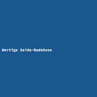 Wertige Seide-Badehose