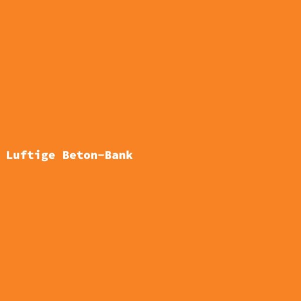 Luftige Beton-Bank