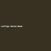 Luftige Beton-Bank