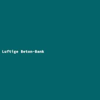 Luftige Beton-Bank