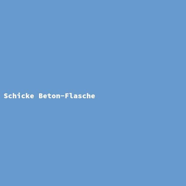 Schicke Beton-Flasche